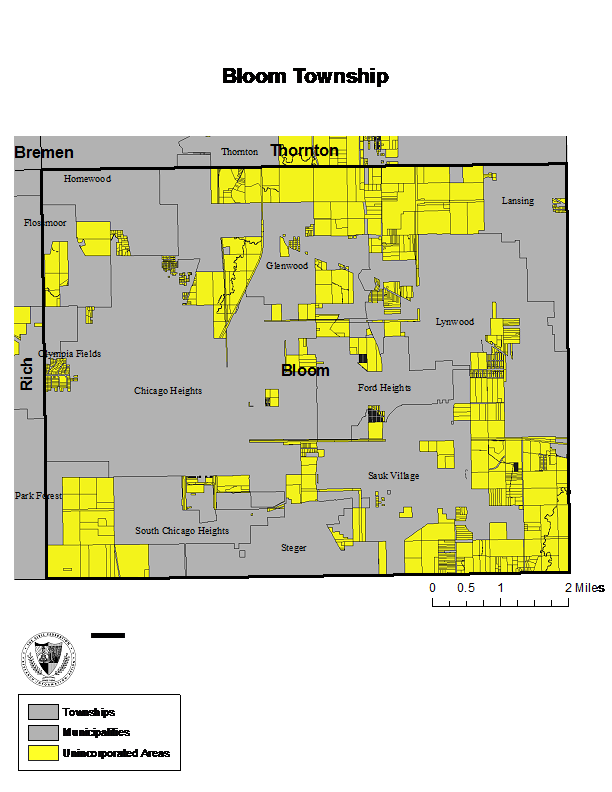 Bloom township, unincorporated cook county
