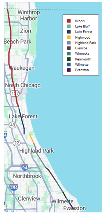 A map of a city