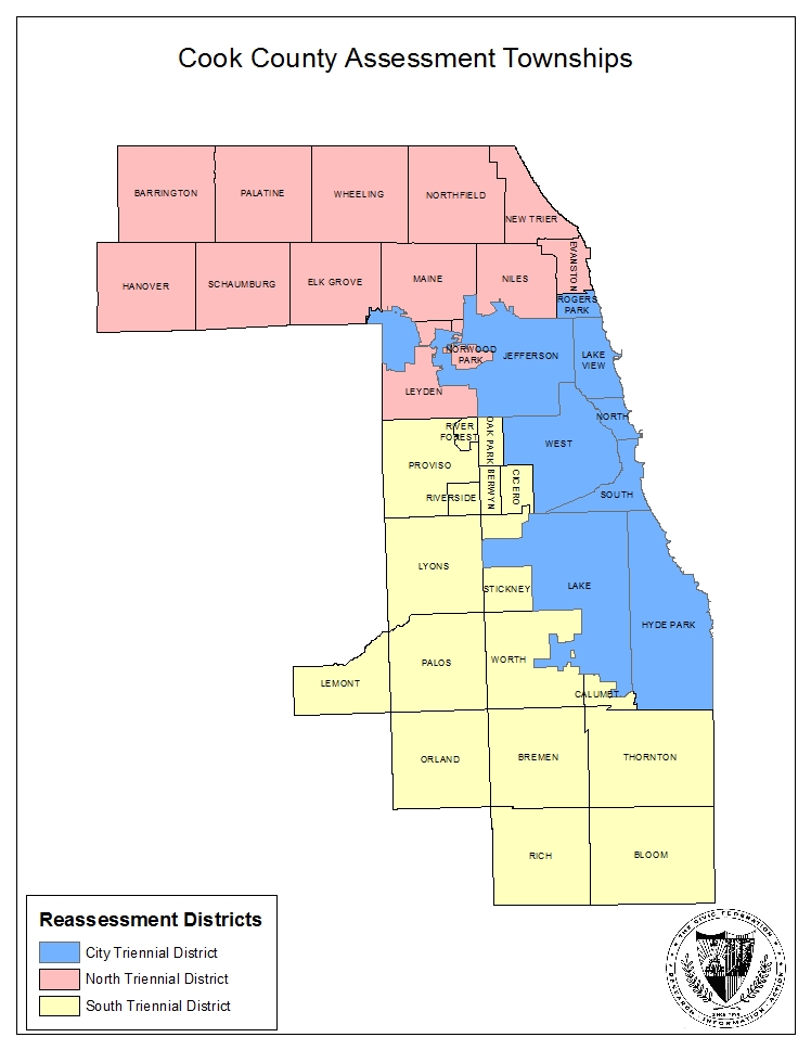 Cook County Map With Cities Estimated Full Value Of Real Property In Cook County 2008 2017 The Civic Federation